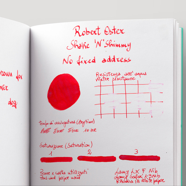 Robert Oster Shake 'N' Shimmy No Fixed Address Inchiostro 50 ml