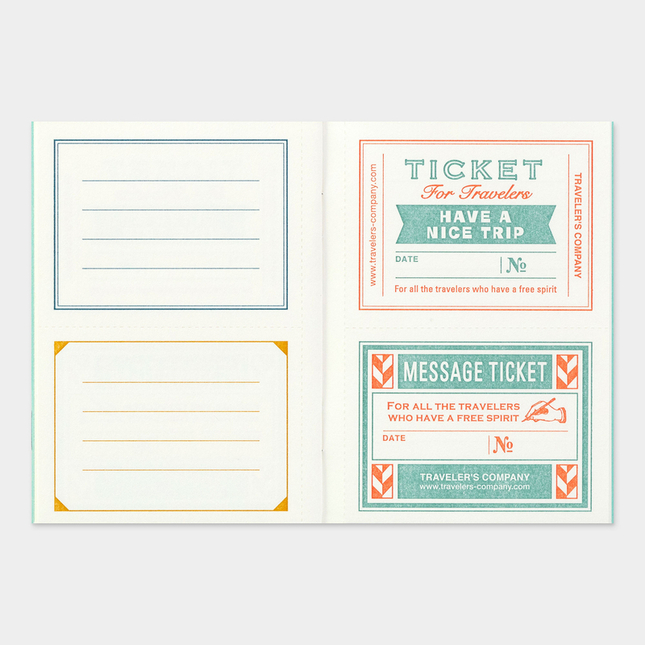 Traveler's Notebook B-Sides & Rarities Refill Passport Size Message Card Edizione Limitata