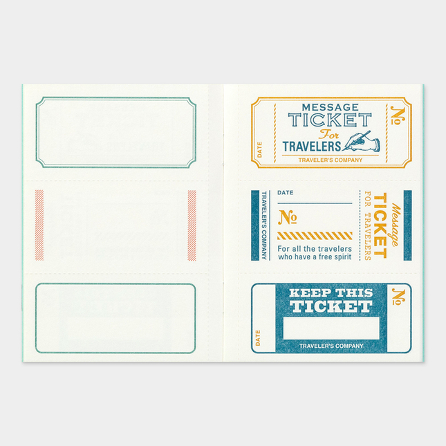 Traveler's Notebook B-Sides & Rarities Refill Passport Size Message Card Edizione Limitata