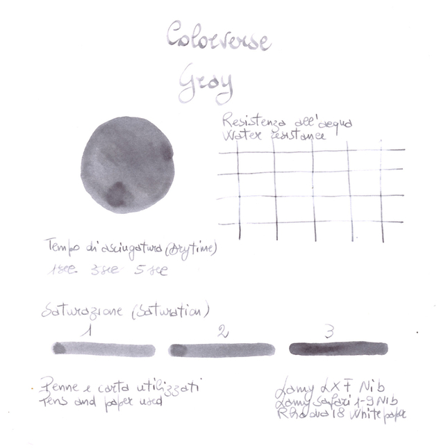 Colorverse Office Series Gray Ink Bottle 30 ml