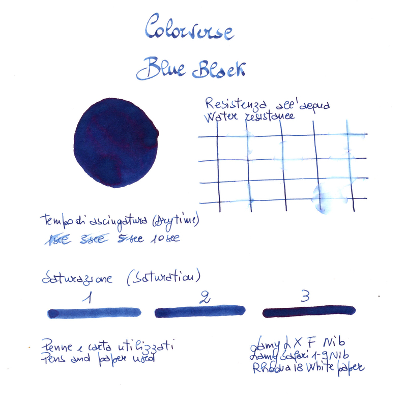 Colorverse Office Series Blue Black Inchiostro 30 ml