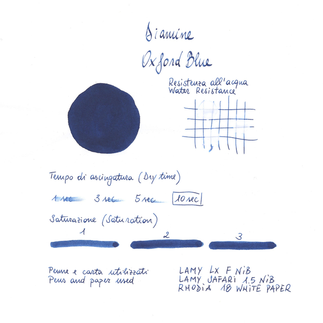 Diamine Oxford Blue Ink Bottle 30 ml