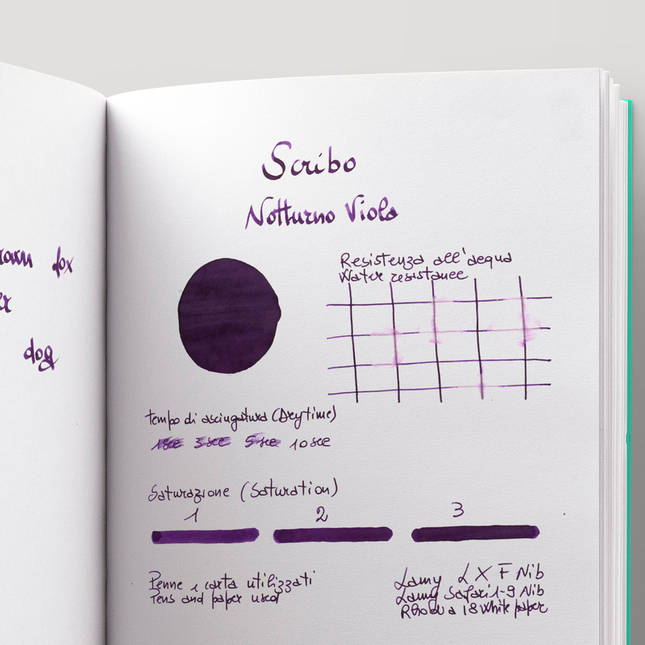 Scribo Notturno Viola Inchiostro 90 ml