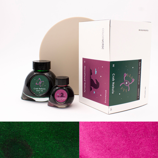 Colorverse Crab Nebula & Horsehead Nebula Glistening Ink Bottle 65 + 15 ml