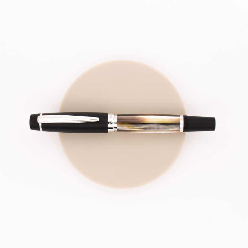 Opus 88 Premium Shell Fountain Pen Black Mother of Pearl