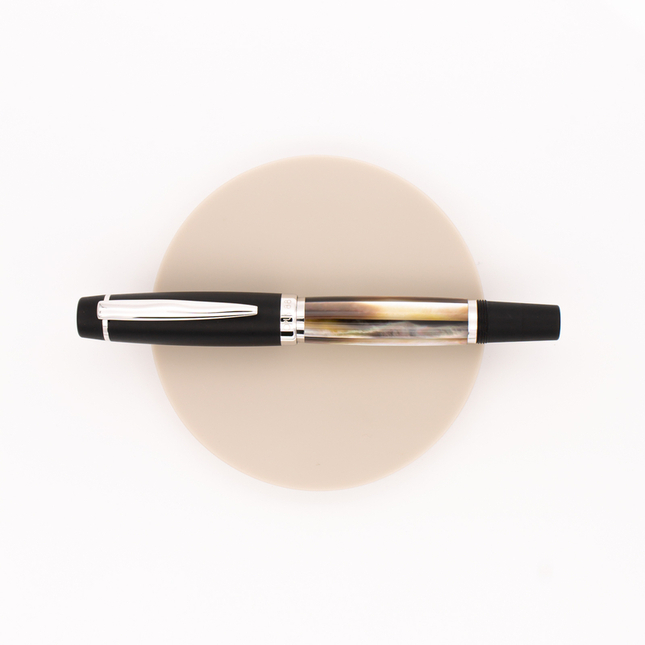 Opus 88 Premium Shell Fountain Pen Black Mother of Pearl