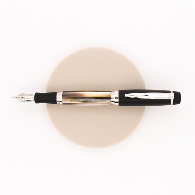 Opus 88 Premium Shell Fountain Pen Black Mother of Pearl