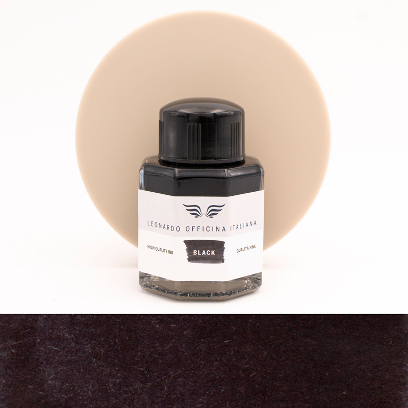 Leonardo Officina Italiana Intense Black Ink Bottle 40 ml