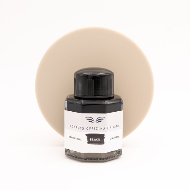 Leonardo Officina Italiana Intense Black Ink Bottle 40 ml