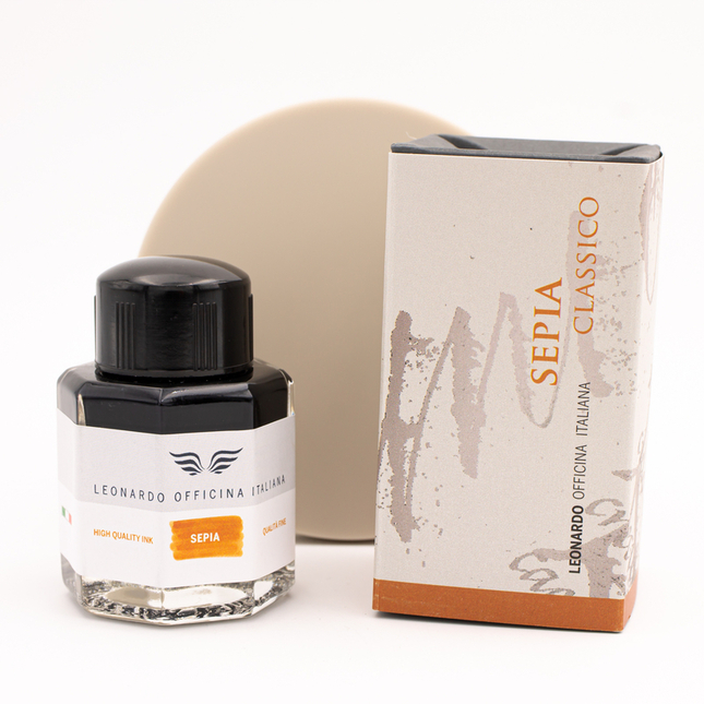 Leonardo Officina Italiana Classic Sepia Ink Bottle 40 ml