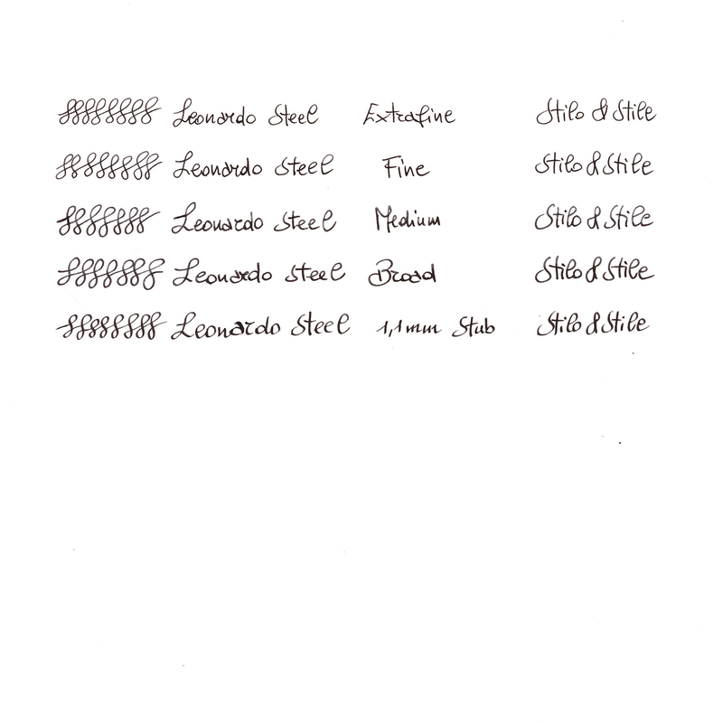 Leonardo Officina Italiana Furore Penna Stilografica Rosso Passione & Oro