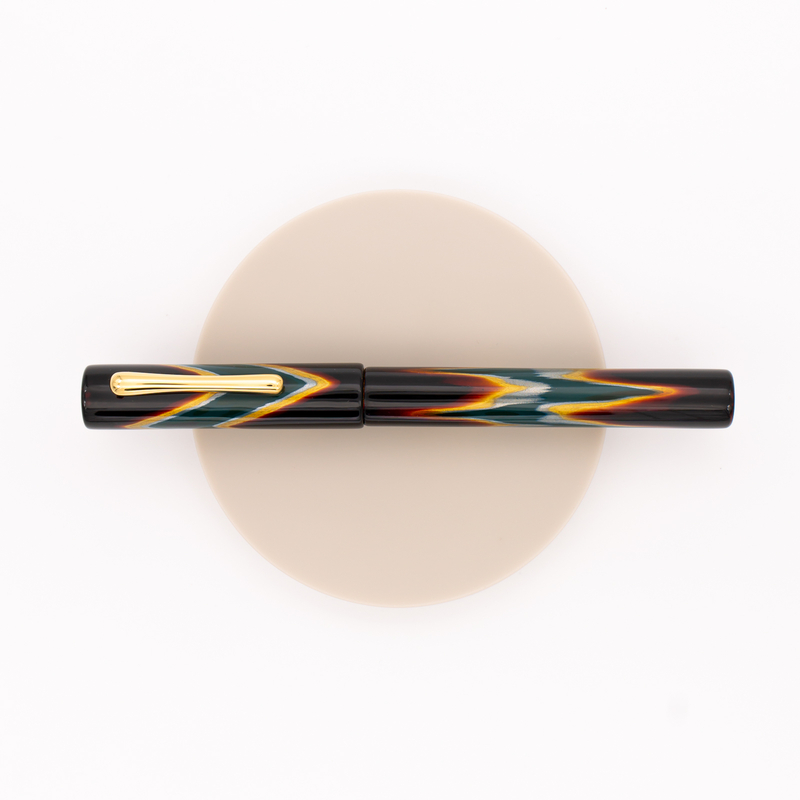 Taccia Ukiyo-e Fountain Pen Hokusai Sabimidori Green Urushi