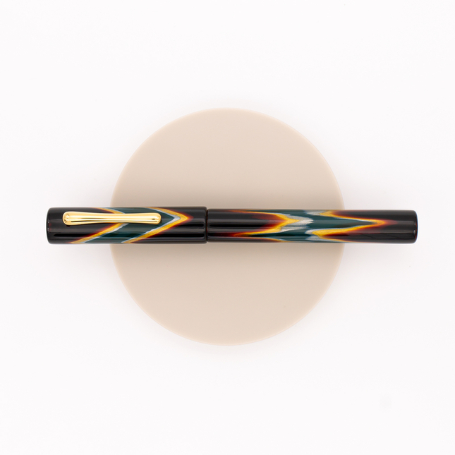 Taccia Ukiyo-e Fountain Pen Hokusai Sabimidori Green Urushi