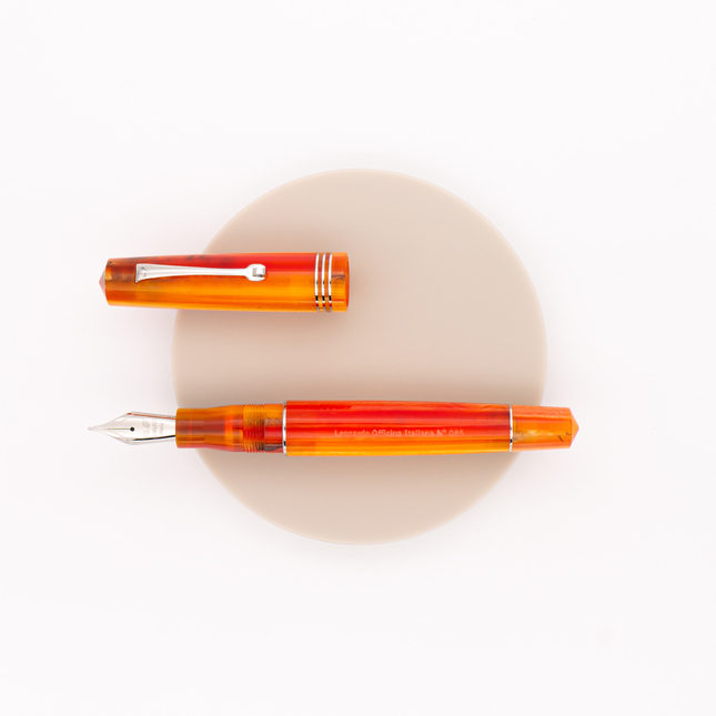 Leonardo Officina Italiana Momento Zero Fountain Pen Mango & Rhodium