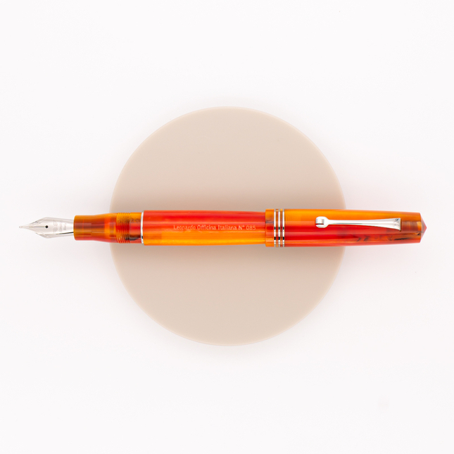 Leonardo Officina Italiana Momento Zero Fountain Pen Mango & Rhodium
