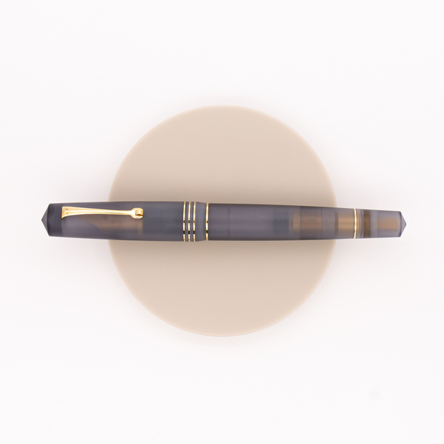 Leonardo Momento Zero Grande Pura Fountain Pen Anthracite Gray & Gold