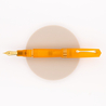 Leonardo Momento Zero Grande Pura Fountain Pen Flame Orange & Gold 14 KT