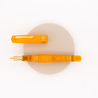 Leonardo Momento Zero Grande Pura Fountain Pen Flame Orange & Gold 14 KT Leonardo Momento Zero Grande Pura Fountain Pen Flame Orange & Gold 14 KT