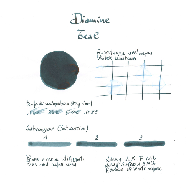 Diamine Teal Inchiostro 80 ml