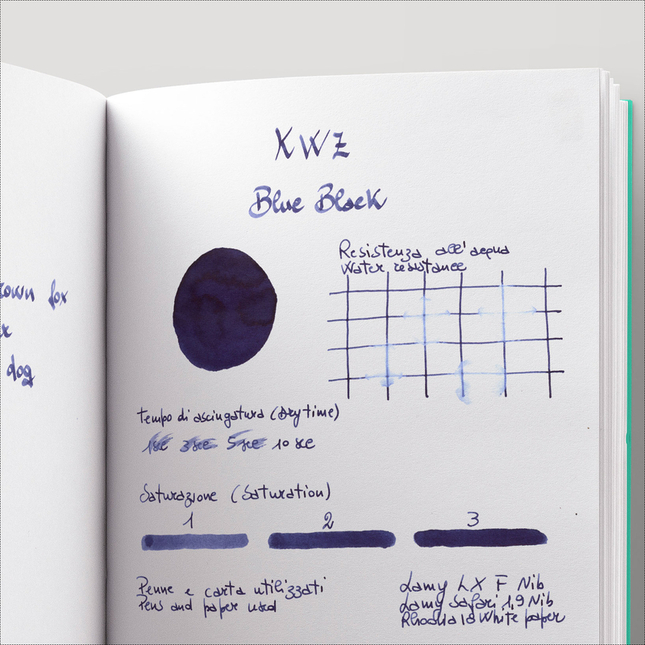 KWZ Blue Black Ink Bottle 60 ml