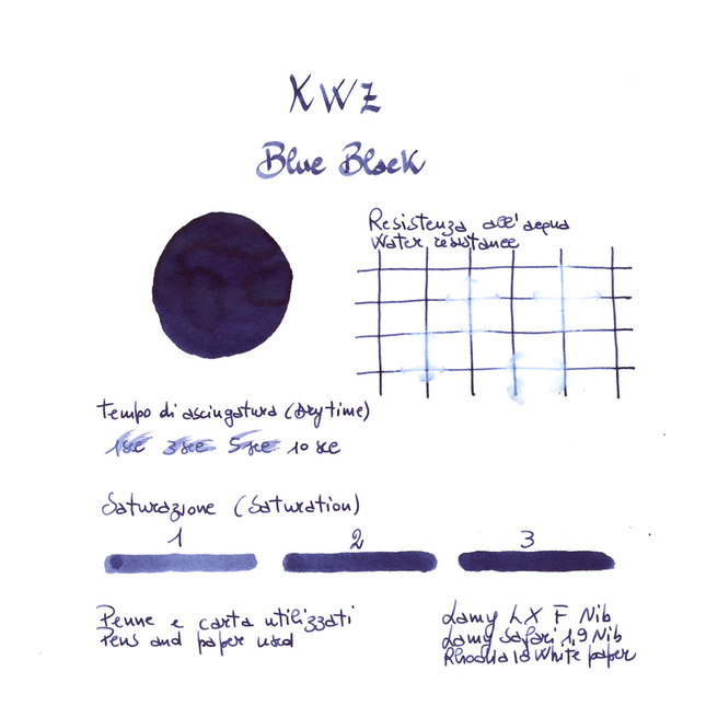 KWZ Blue Black Inchiostro 60 ml