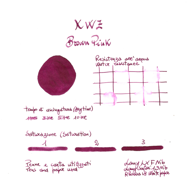 KWZ Brown Pink Ink Bottle 60 ml
