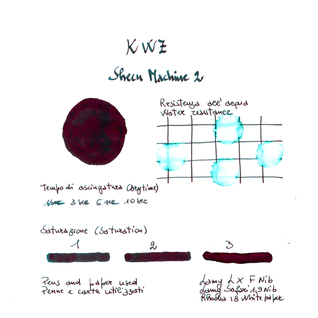 KWZ Sheen Machine 2 Ink Bottle 60 ml