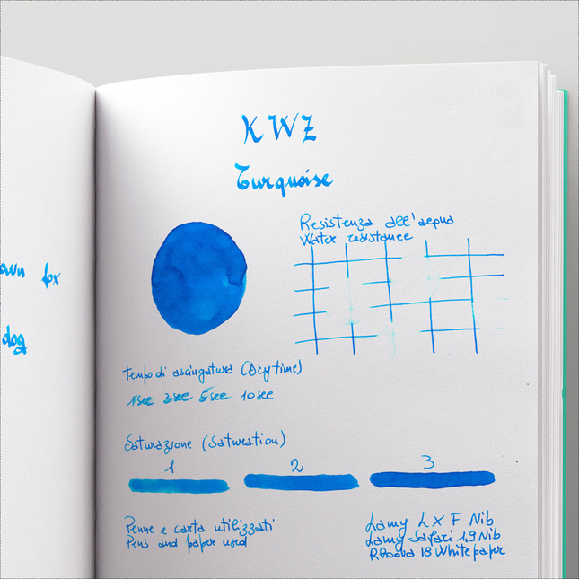 KWZ Turquoise Ink Bottle 60 ml