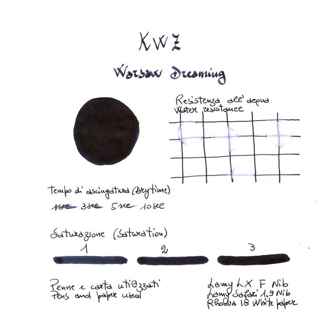 KWZ Warsaw Dreaming Ink Bottle 60 ml