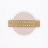 Traveler's Company Brass Template Bookmark Alphabet