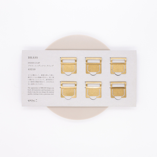 Traveler's Company Brass Clip con Titolo Personalizzabile in Ottone