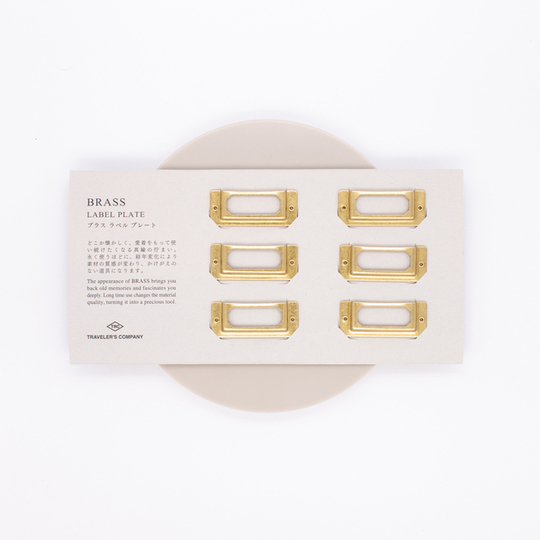 Traveler's Company Brass Targhetta Personalizzabile in Ottone