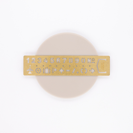 Traveler's Company Brass Template Bookmark Number