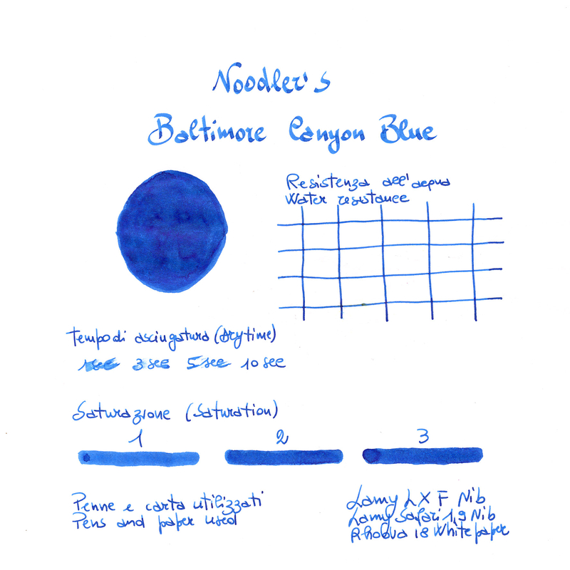 Noodler's Baltimore Canyon Blue Inchiostro 3 oz