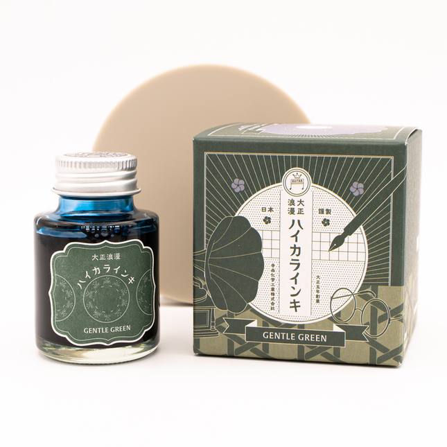 Guitar Taisho Roman Gentle Green Ink Bottle 40 ml