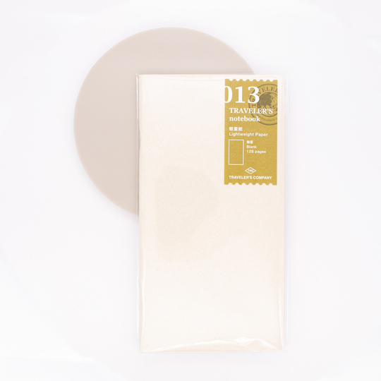Traveler's Notebook Refill 013 Regular Size Lightweight Paper Notebook