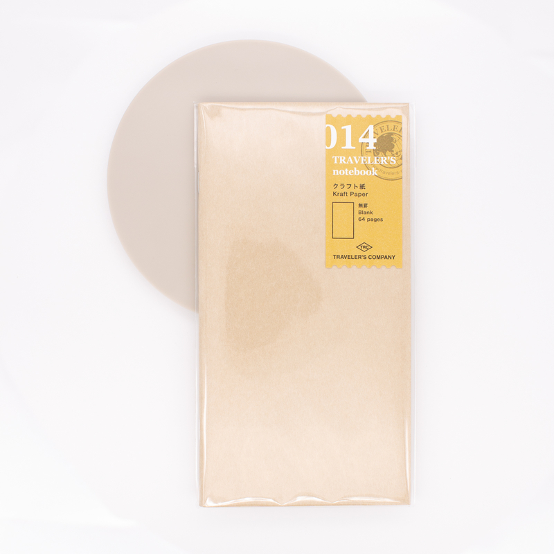 Traveler's Notebook Refill 014 Regular Size Kraft Paper Notebook