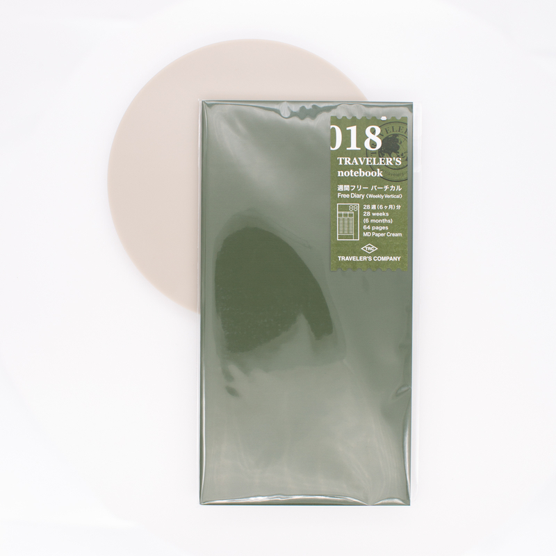 Traveler's Notebook Refill 018 Regular Size Agenda Settimanale Libera Verticale Traveler's Notebook Refill 018 Regular Size Agenda Settimanale Libera Verticale