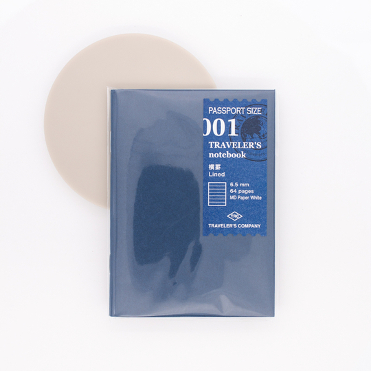 Traveler's Notebook Refill 001 Passport Size Quaderno a Righe