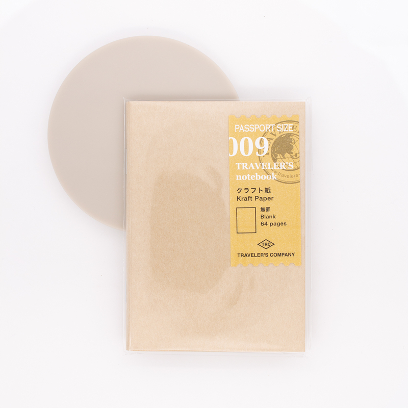 Traveler's Notebook Refill 009 Passport Size Kraft Paper Notebook
