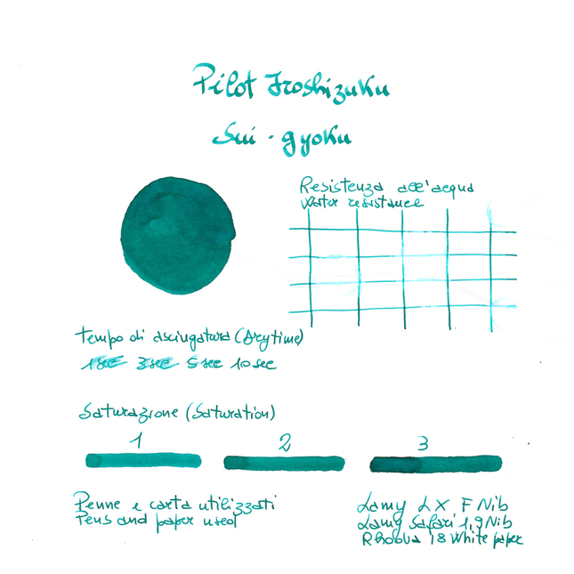 Pilot Iroshizuku Sui-Gyoku Ink Bottle 50 ml