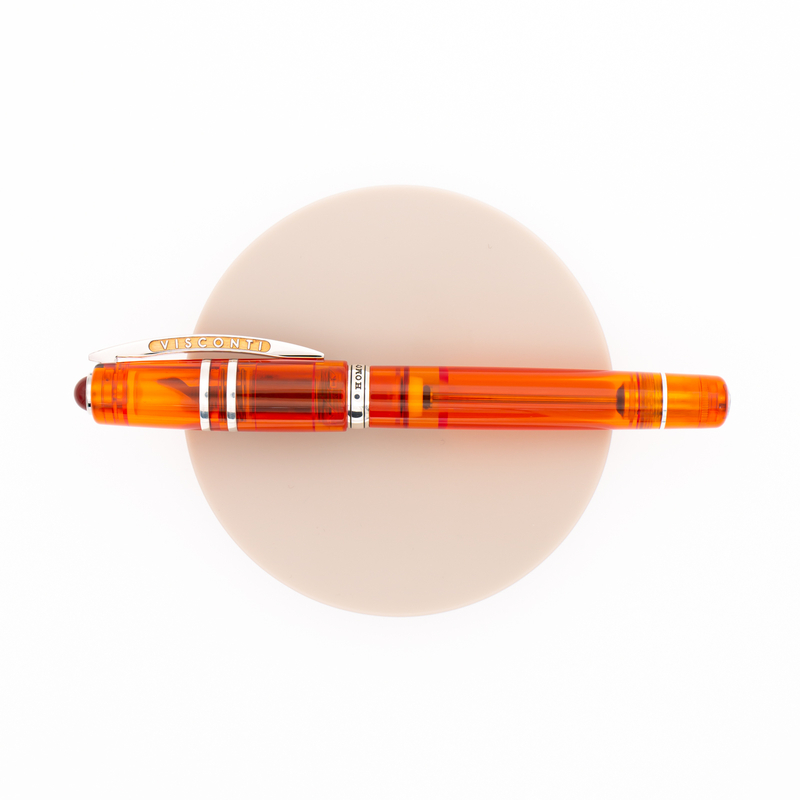 Visconti Homo Sapiens Demo Stones Fountain Pen Mandarin Garnet Visconti Homo Sapiens Demo Stones Fountain Pen Mandarin Garnet