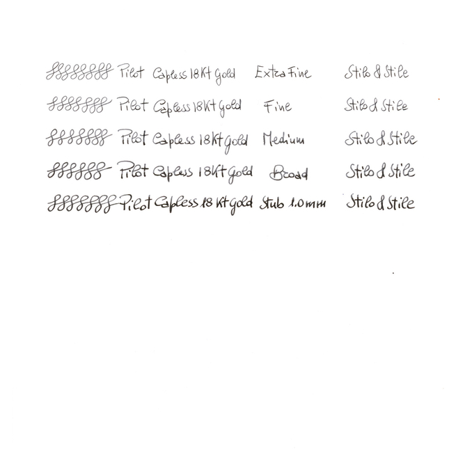 Pilot Capless SE Fountain Pen Marble Black