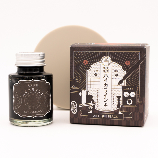 Guitar Taisho Roman Antique Black Ink Bottle 40 ml