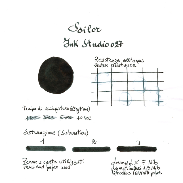 Sailor Ink Studio 027 Inchiostro 20 ml