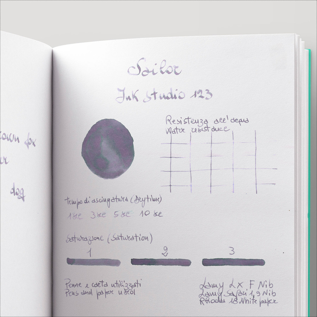 Sailor Ink Studio 123 Inchiostro 20 ml