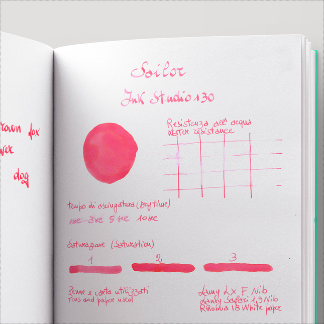 Sailor Ink Studio 130 Inchiostro 20 ml