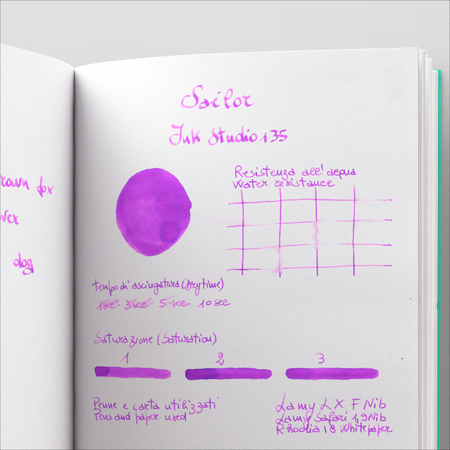 Sailor Ink Studio 135 Inchiostro 20 ml