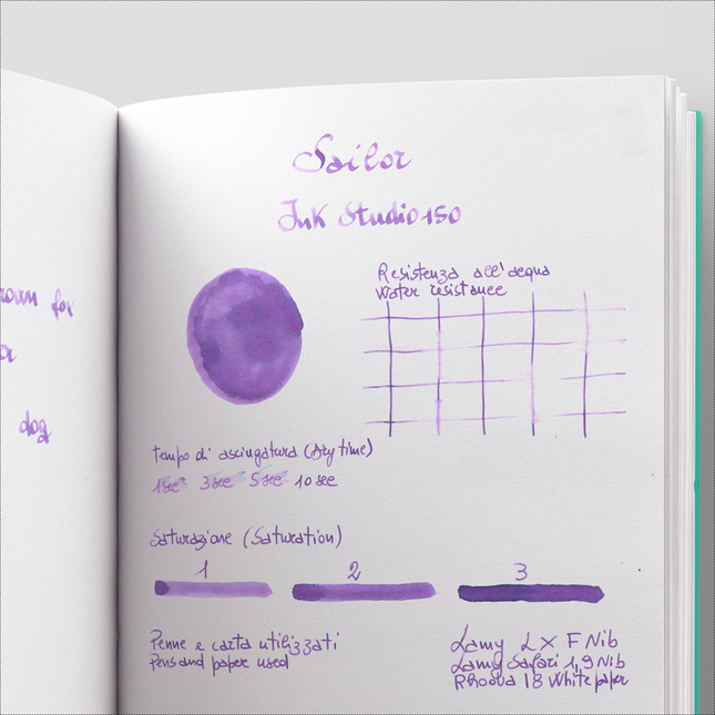 Sailor Ink Studio 150 Inchiostro 20 ml