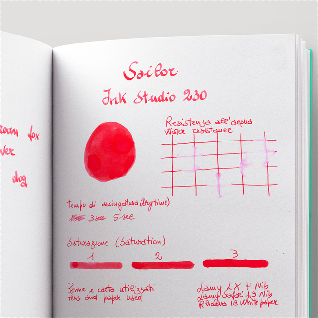 Sailor Ink Studio 230 Inchiostro 20 ml